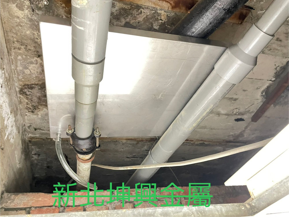 新北金屬鐵工 天花板上接水盤